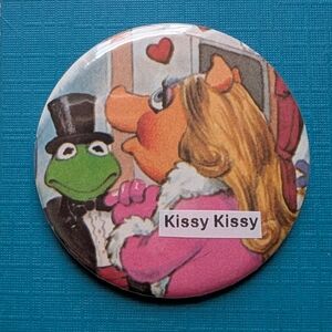 Kermit The Frog And Miss Piggy Handmade Vintage 2.25"